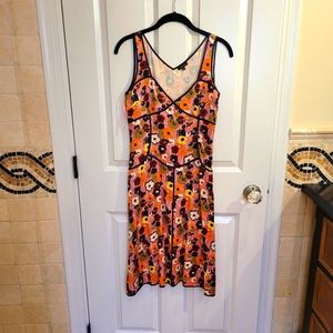 Tocca size 4 floral satin 20's style tank dress